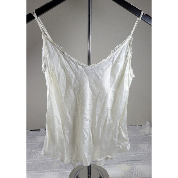 Wilfred Tops - Wilfred‎ by Aritzia 100% Cupro Camisole Top Women’s Large Ivory White Adjustable